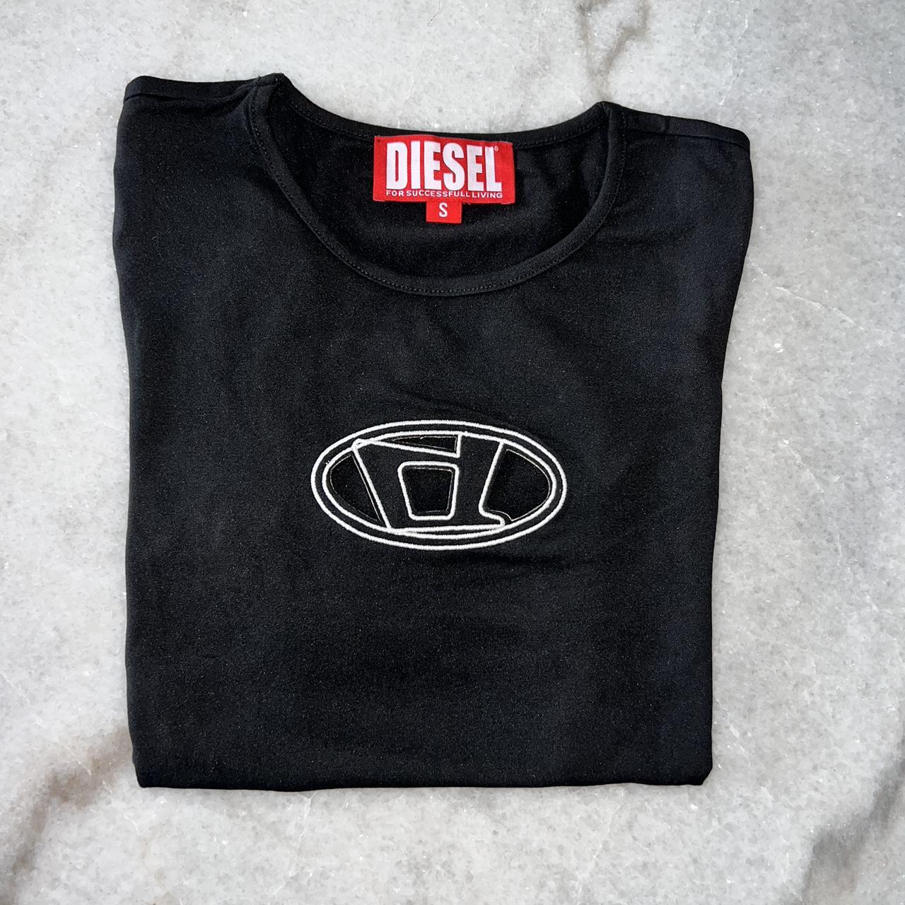 DIESEL cut out black top Depop