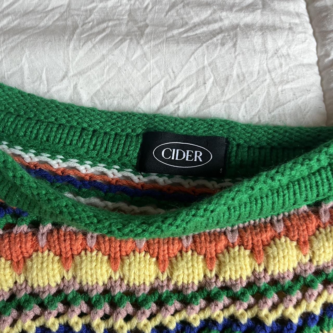 Cider Women's Green Jumper Depop