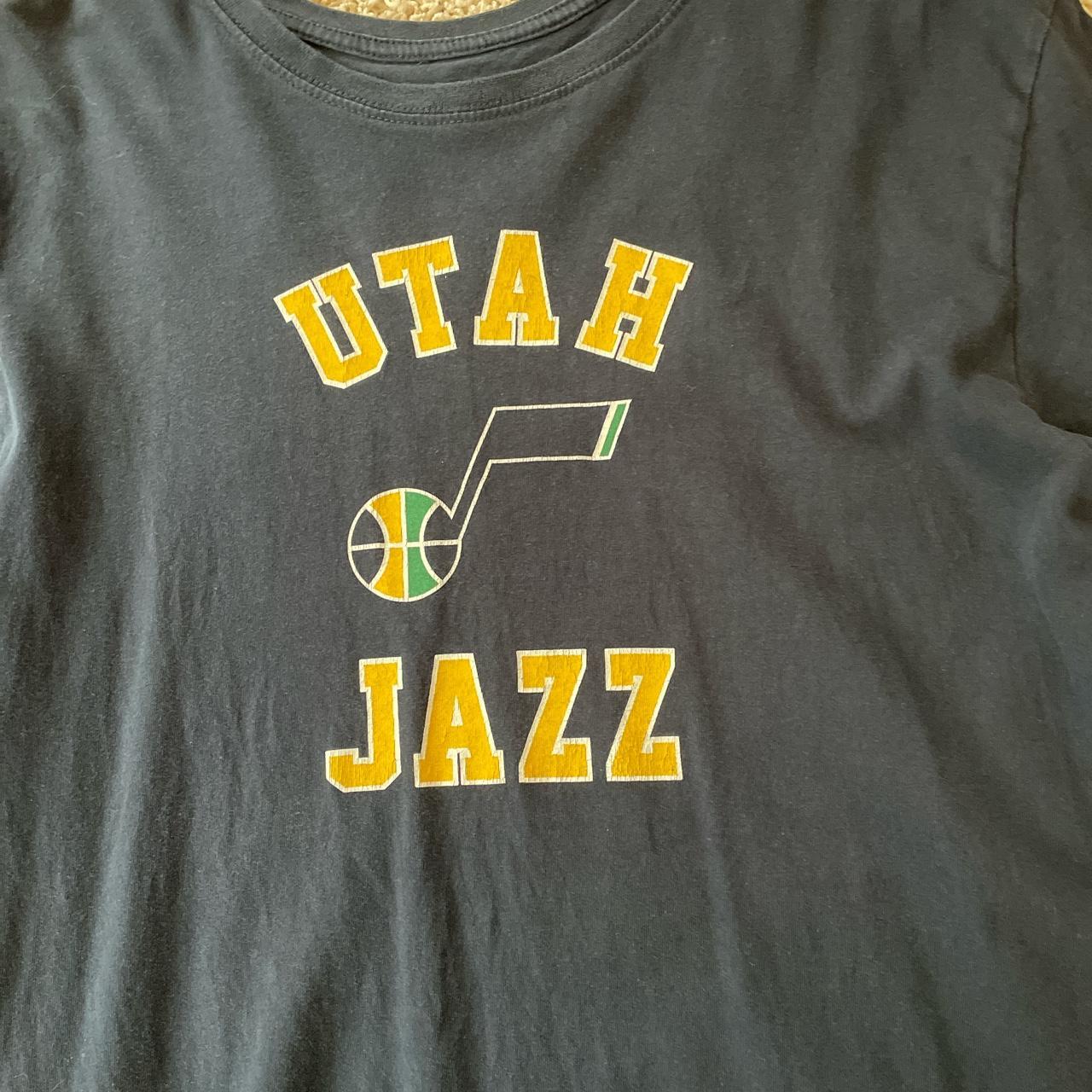 vintage utah jazz nba graphic tee men's medium nba - Depop