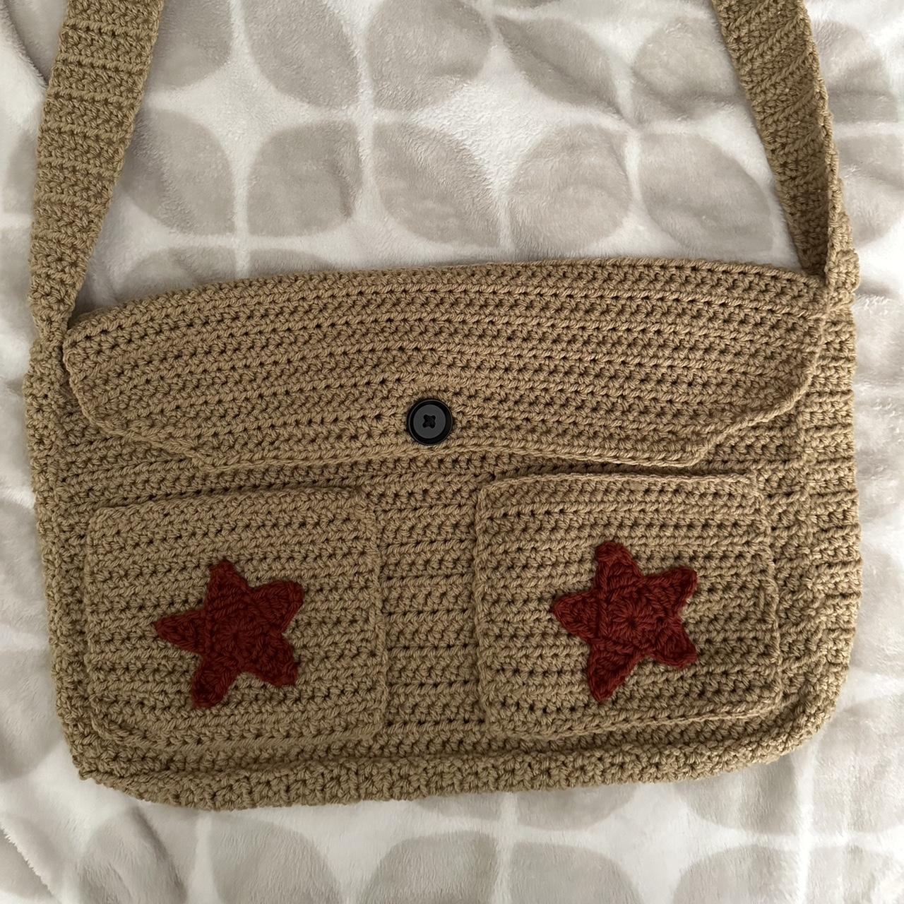 Crochet Star Messenger Bag Handmade By Me Can Depop