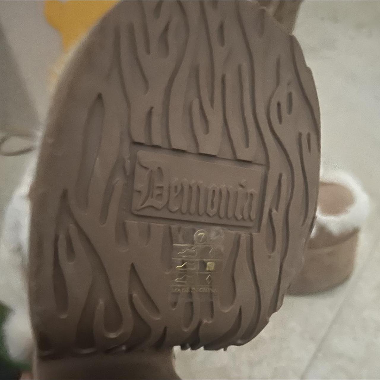Demonia Women's Tan and Cream Boots (3)