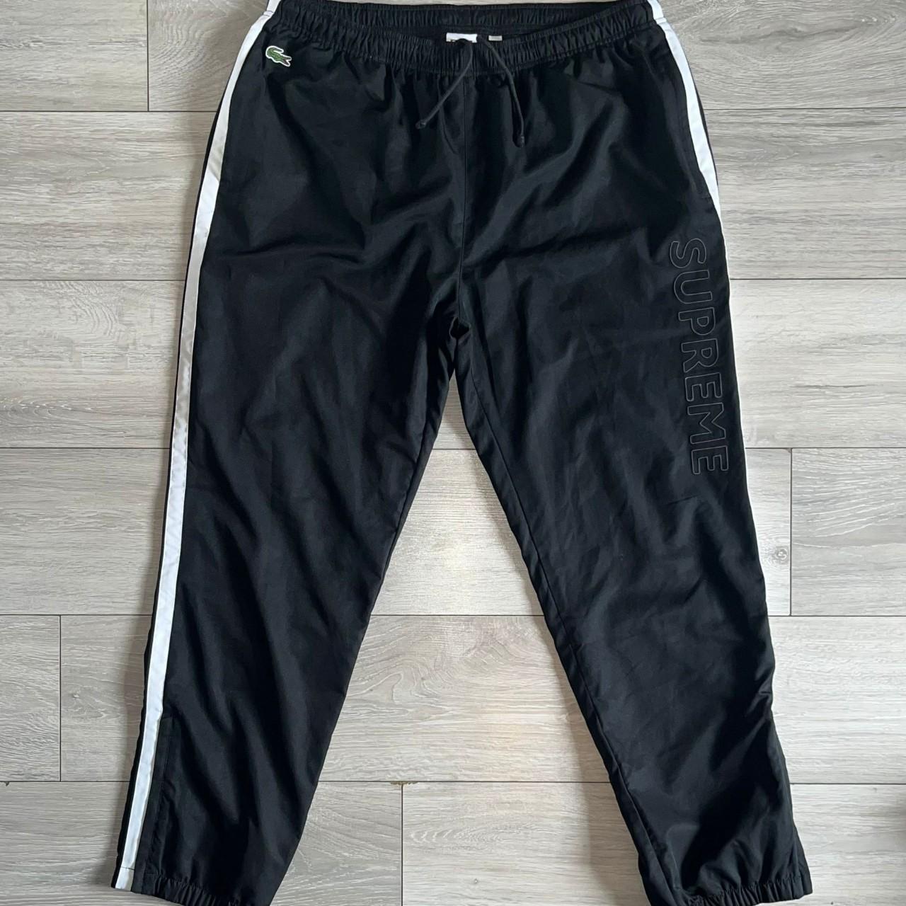 SUPREME LACOSTE Track pant fw19 Black. Depop