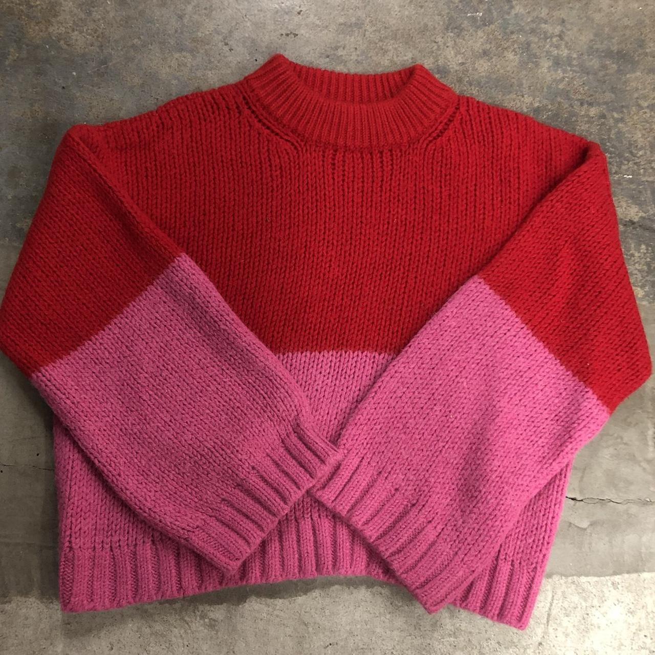 XIRENA Women's Pink and Red Jumper