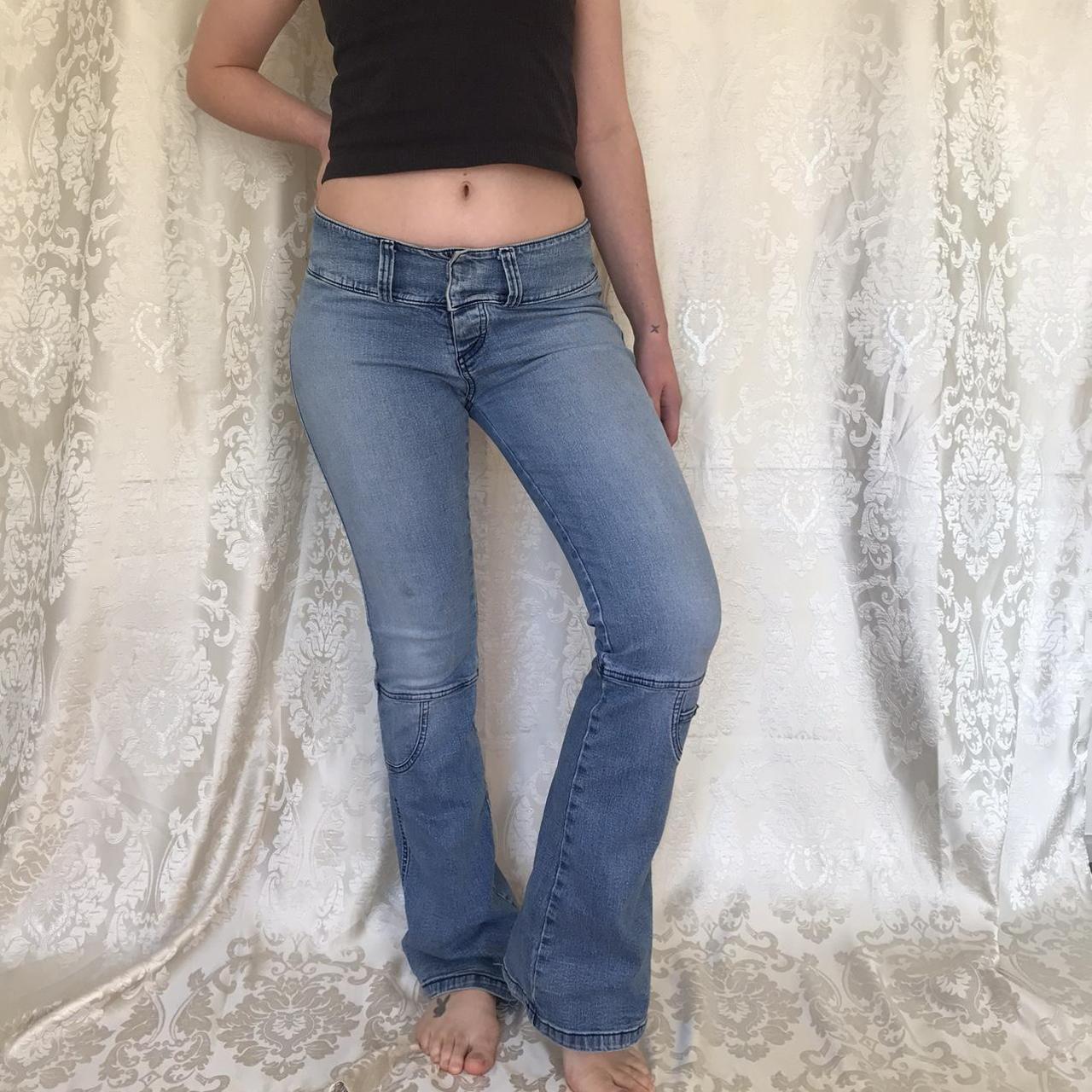 🔫👽sickest y2k GRIPP bootcut/flare jeans. forever... Depop