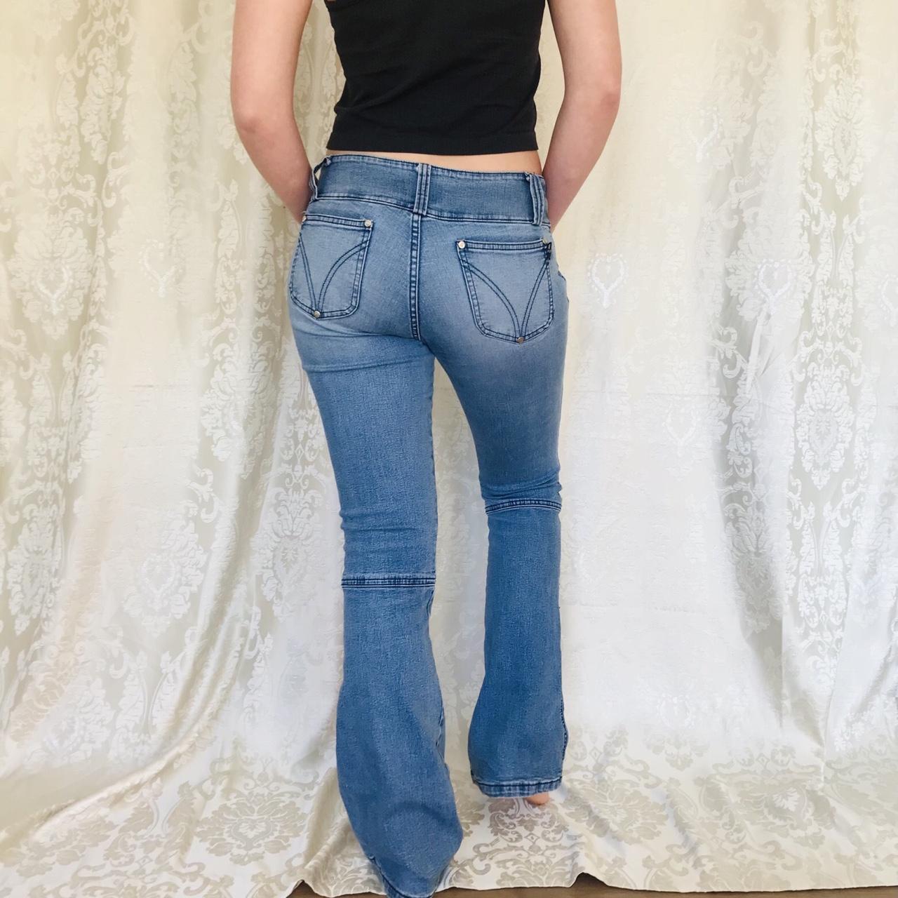 🔫👽sickest y2k GRIPP bootcut/flare jeans. forever... Depop