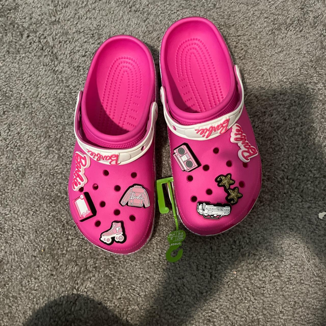 Brand new Barbie X crocs shoes Size 10 in women - Depop