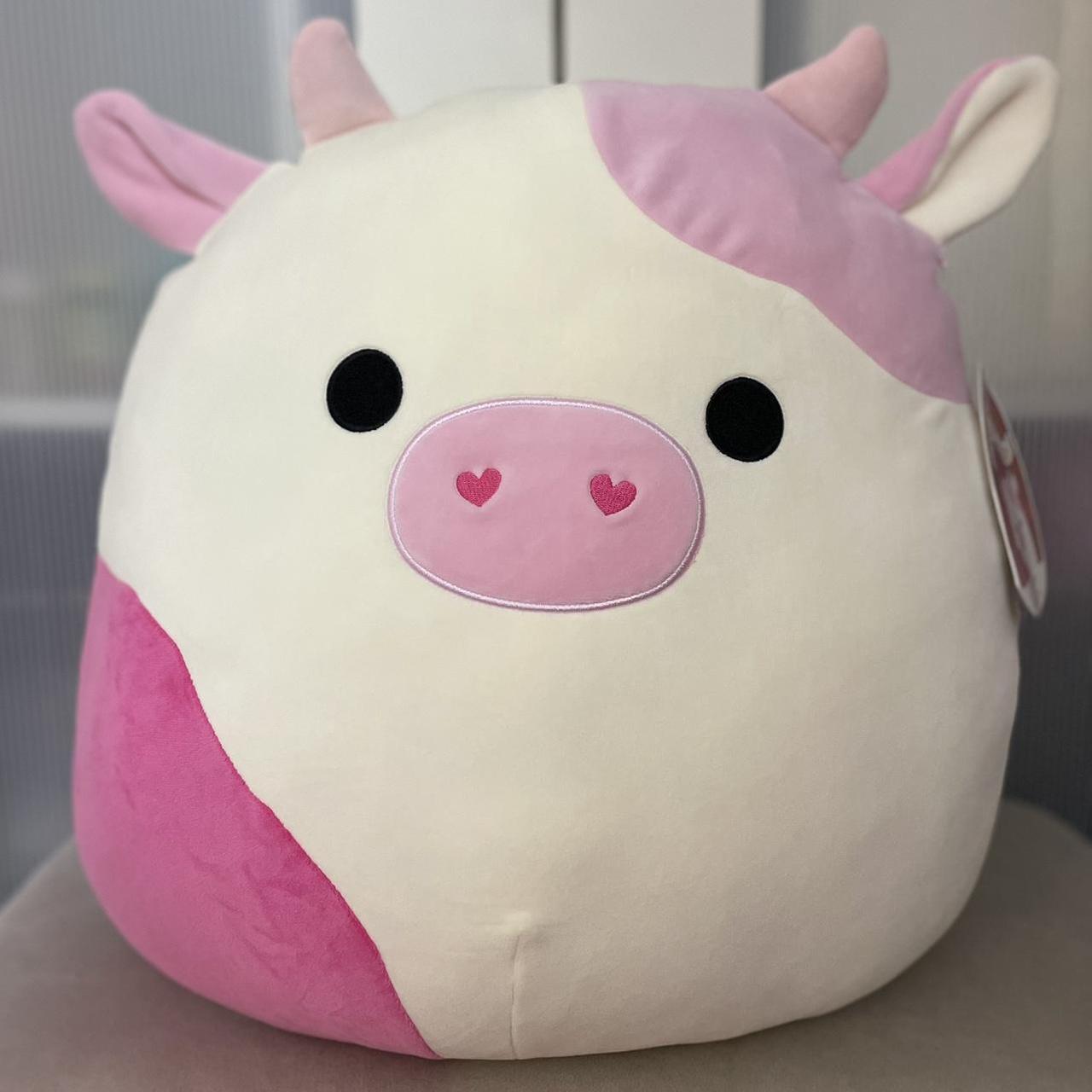 Squishmallows White and Pink Stuffed-animals | Depop