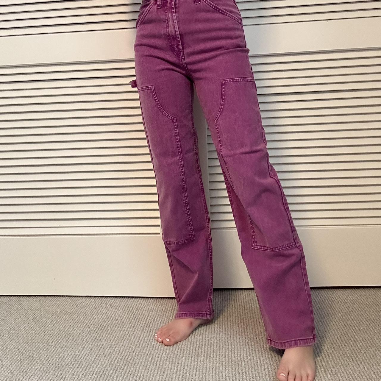 Pretty Purple Cargo Jeans