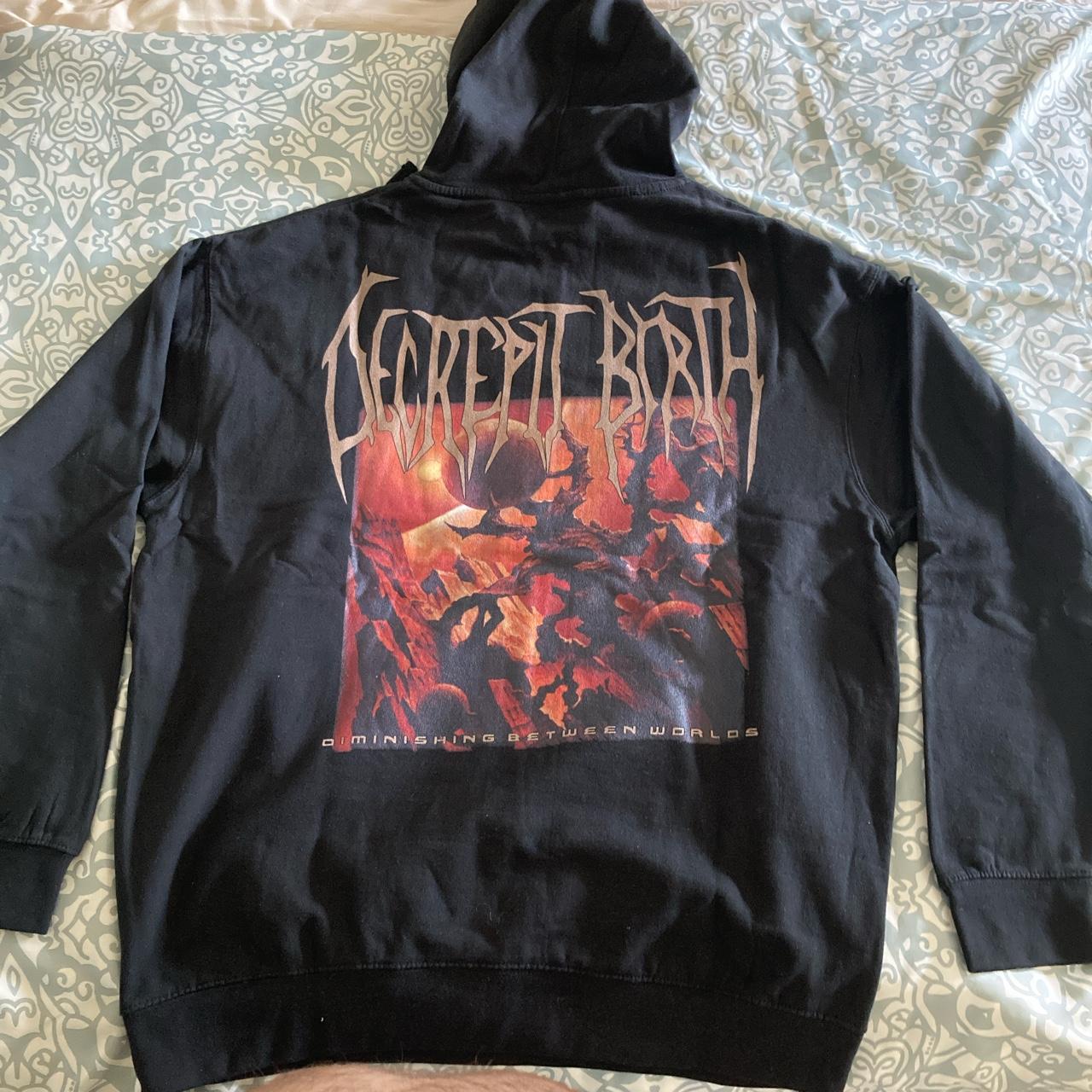 Decrepit Birth ‘Diminishing Between Worlds’ hooded... - Depop