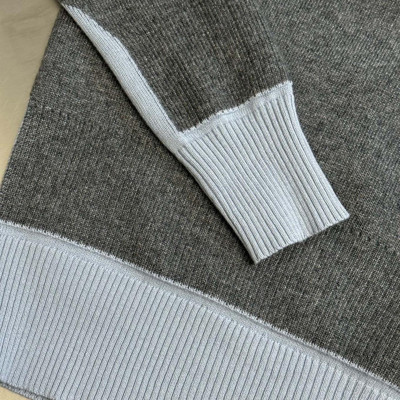 Miu Miu Women's Sweater - Grey - L – Grey and whi… - image 5