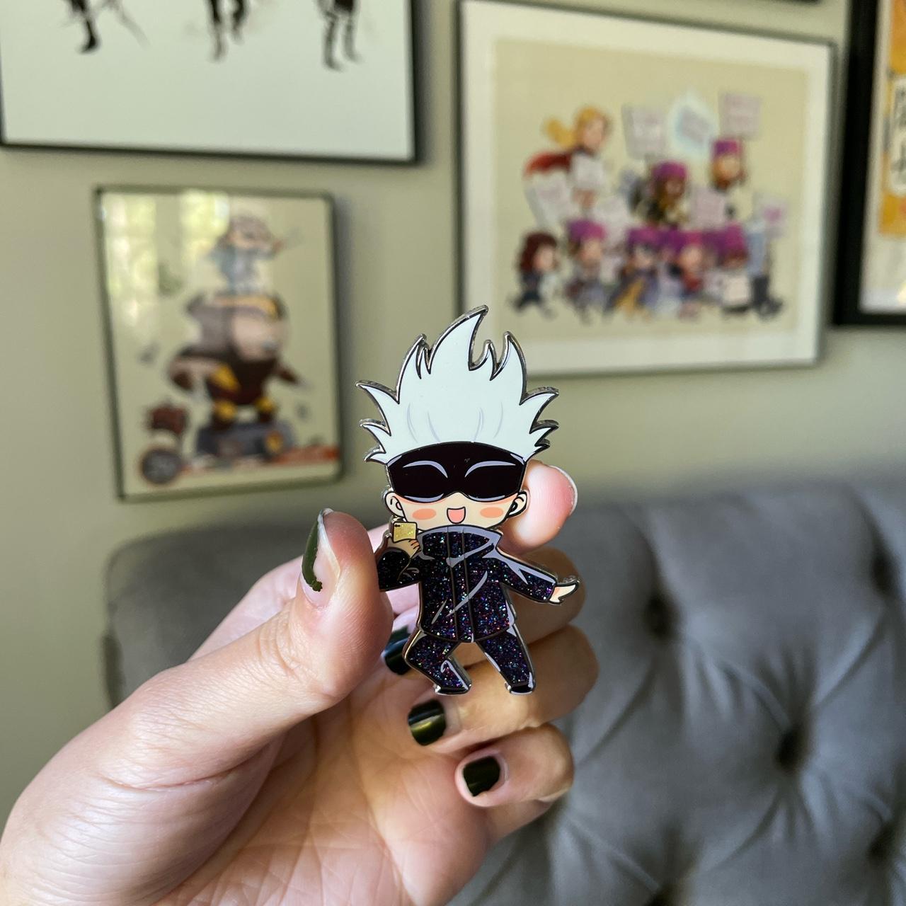 Gojo Satoru enamel pin: Jujutsu Kaisen anime enamel... - Depop