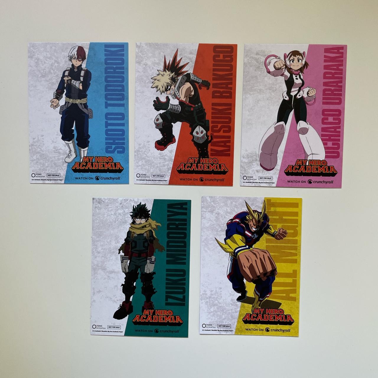 My Hero Academia anime trading cards Crunchyroll...