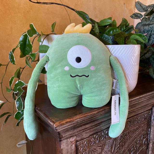 Miniso green monster stuffed animal: Brand new - Depop