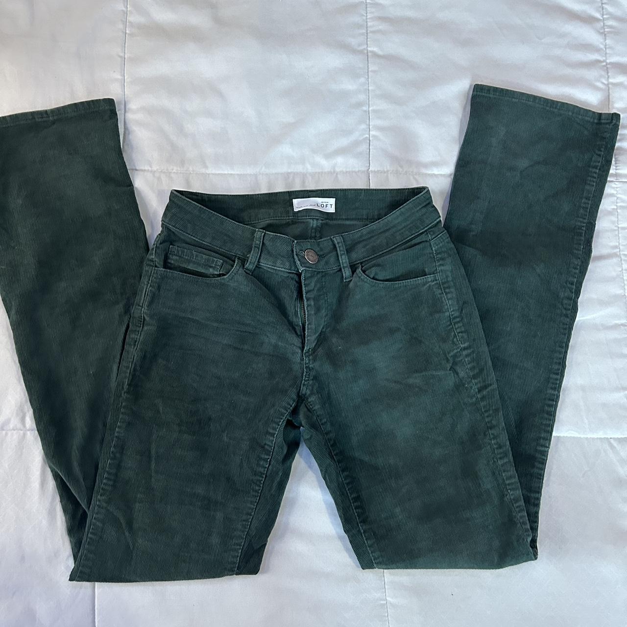 green bootcut loft jeans - Depop