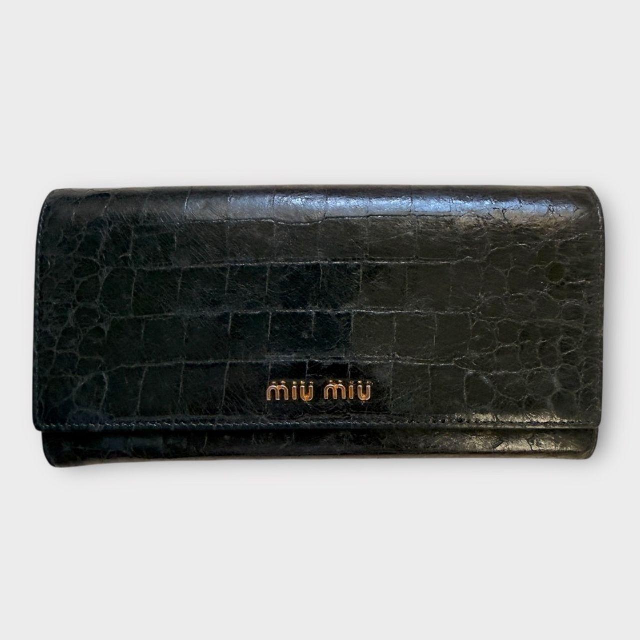 Miu Miu Women's Wallets - Black/Gold – Miu Miu Bl… - image 3