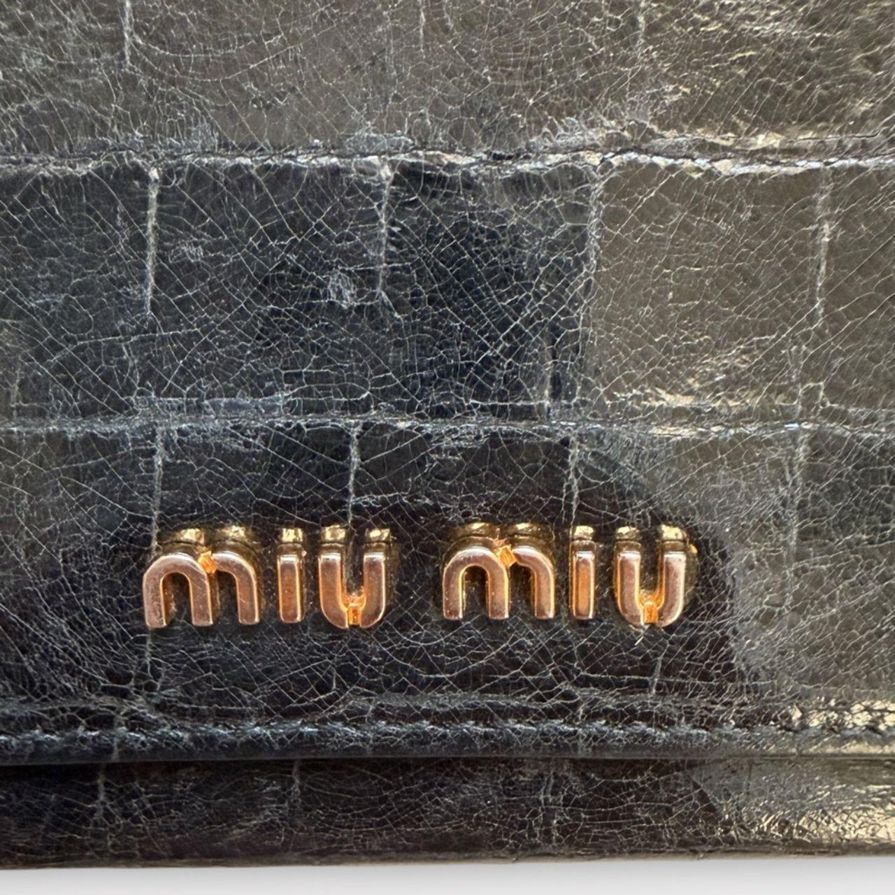Miu Miu Women's Wallets - Black/Gold – Miu Miu Bl… - image 4