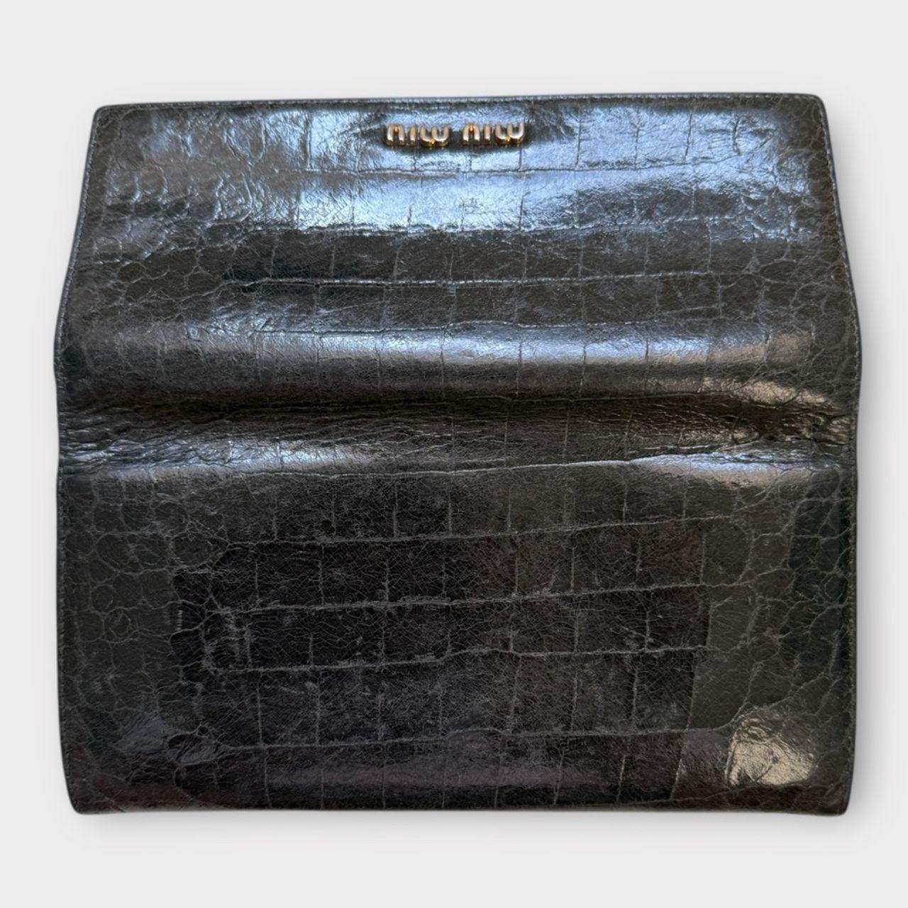 Miu Miu Women's Wallets - Black/Gold – Miu Miu Bl… - image 7