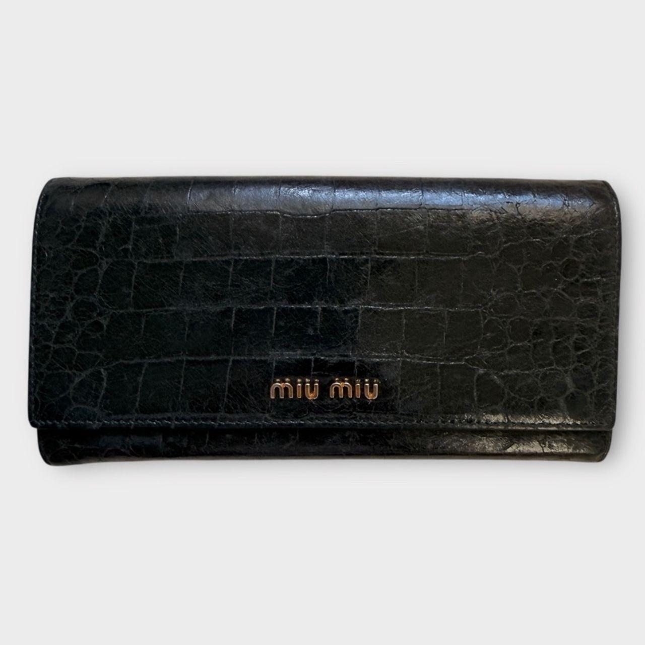 Miu Miu Women's Wallets - Black/Gold – Miu Miu Bl… - image 2