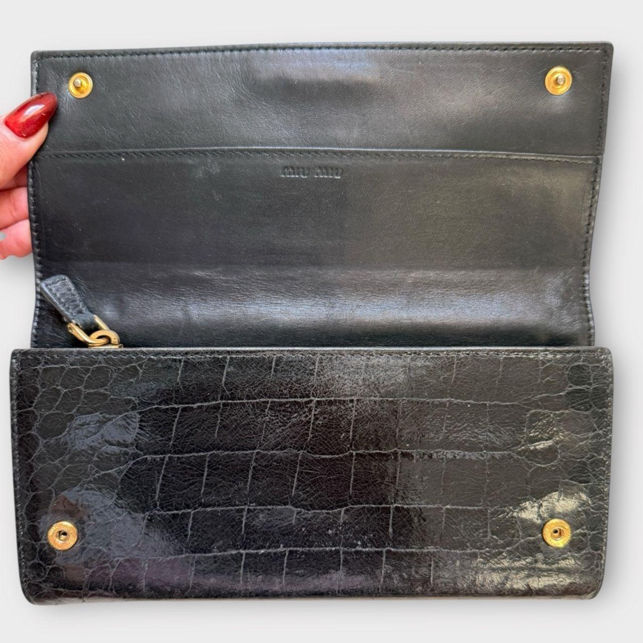 Miu Miu Women's Wallets - Black/Gold – Miu Miu Bl… - image 5