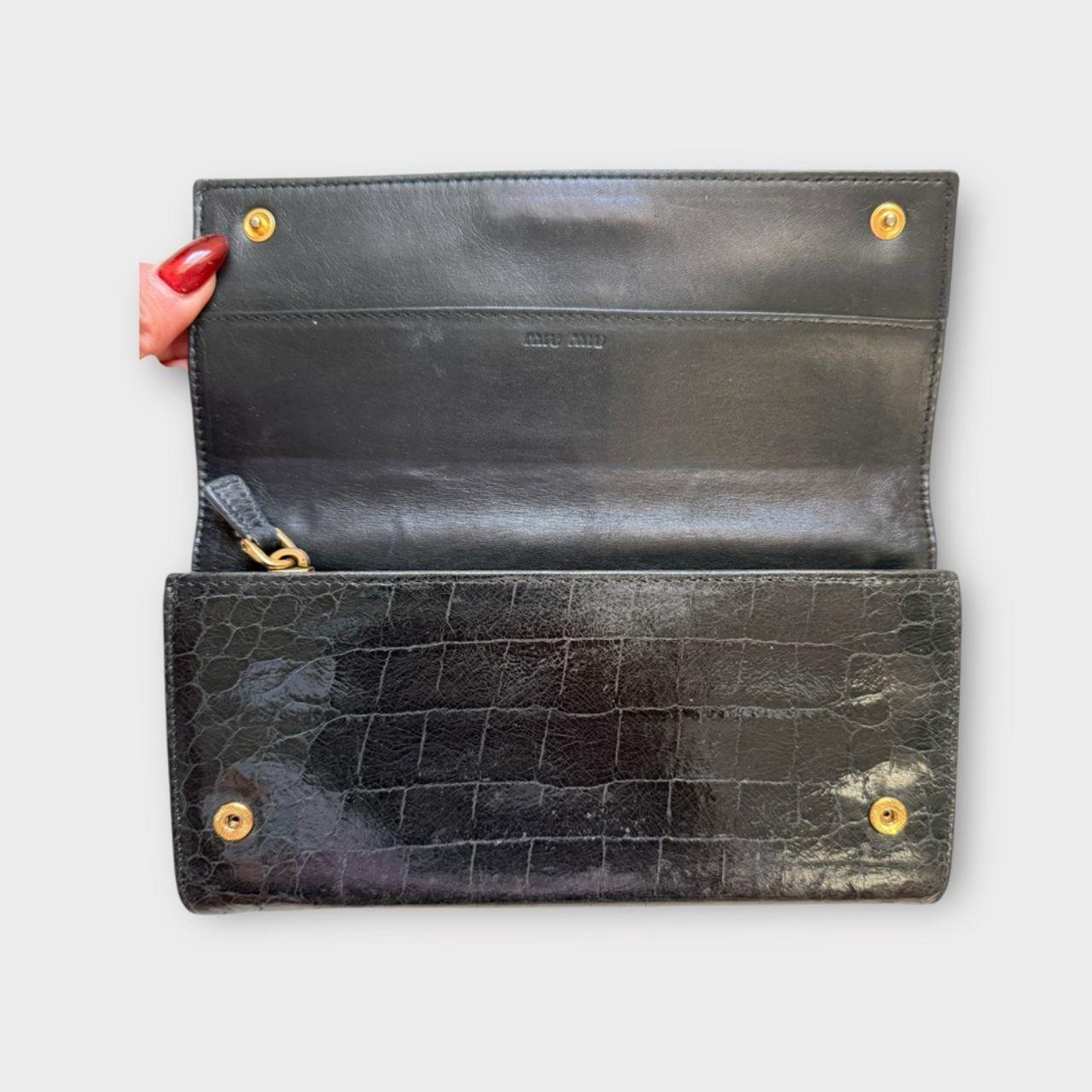 Miu Miu Women's Wallets - Black/Gold – Miu Miu Bl… - image 6