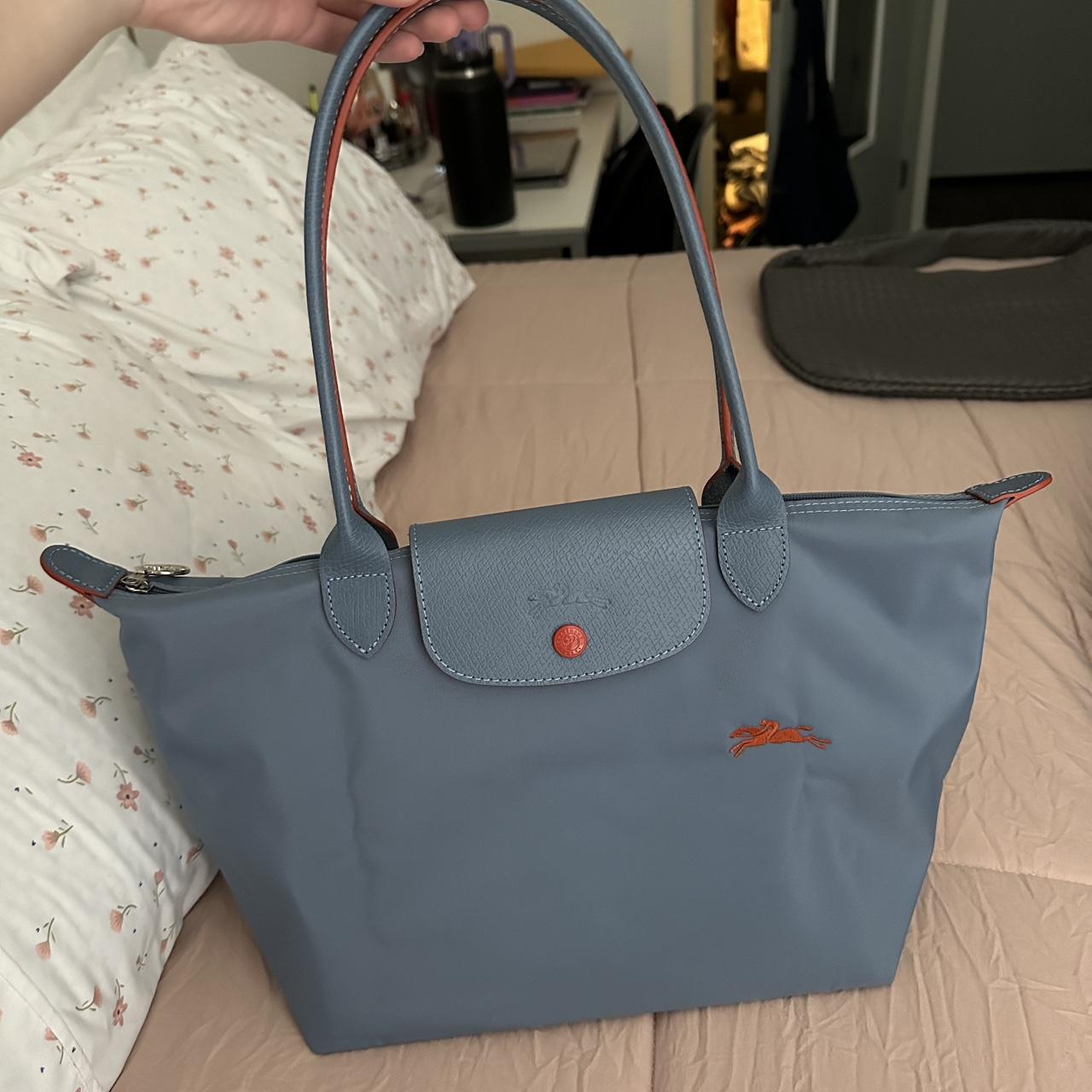 Baby blue cheap longchamp bag