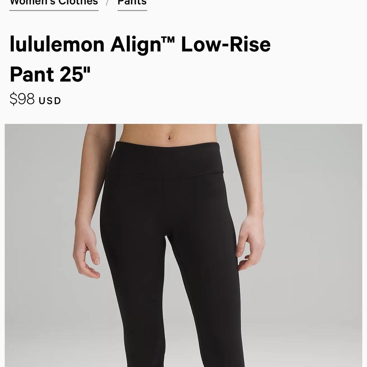 Lululemon align low rise leggings, size 4. The - Depop