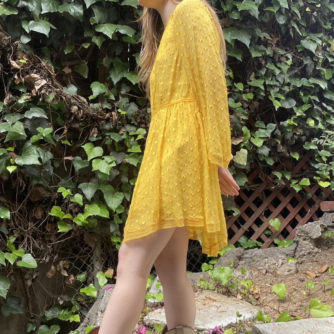 alice McCALL Women's Yellow Dress Depop