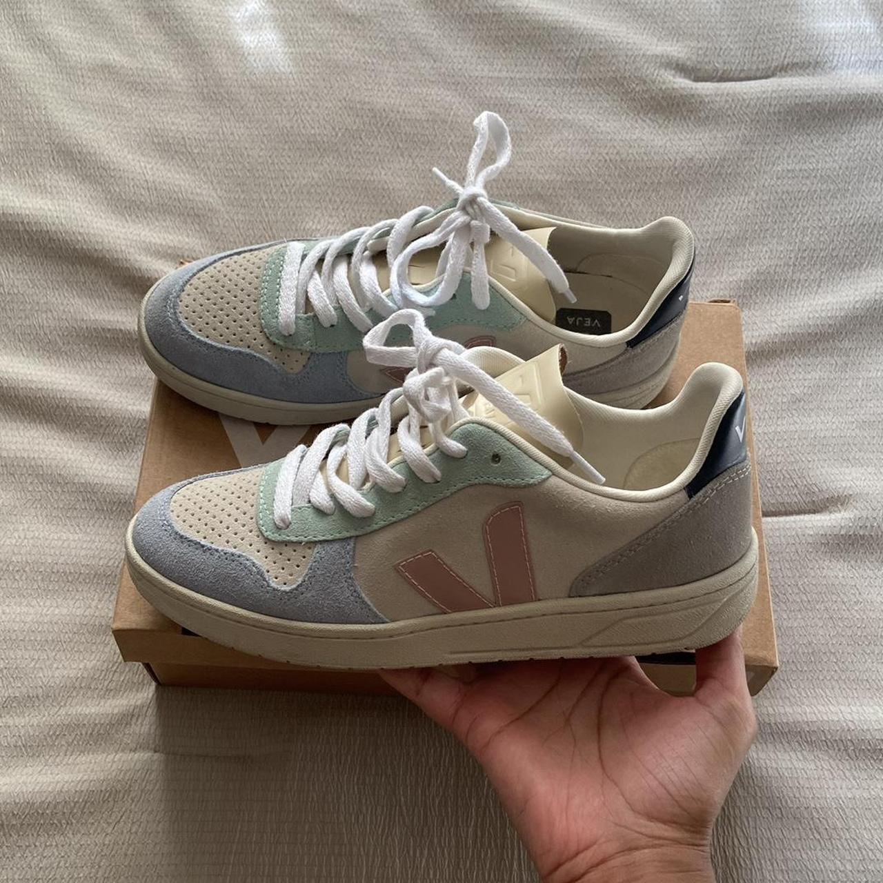 Veja Womens V-10 sneakers size 38 worn a couple... - Depop