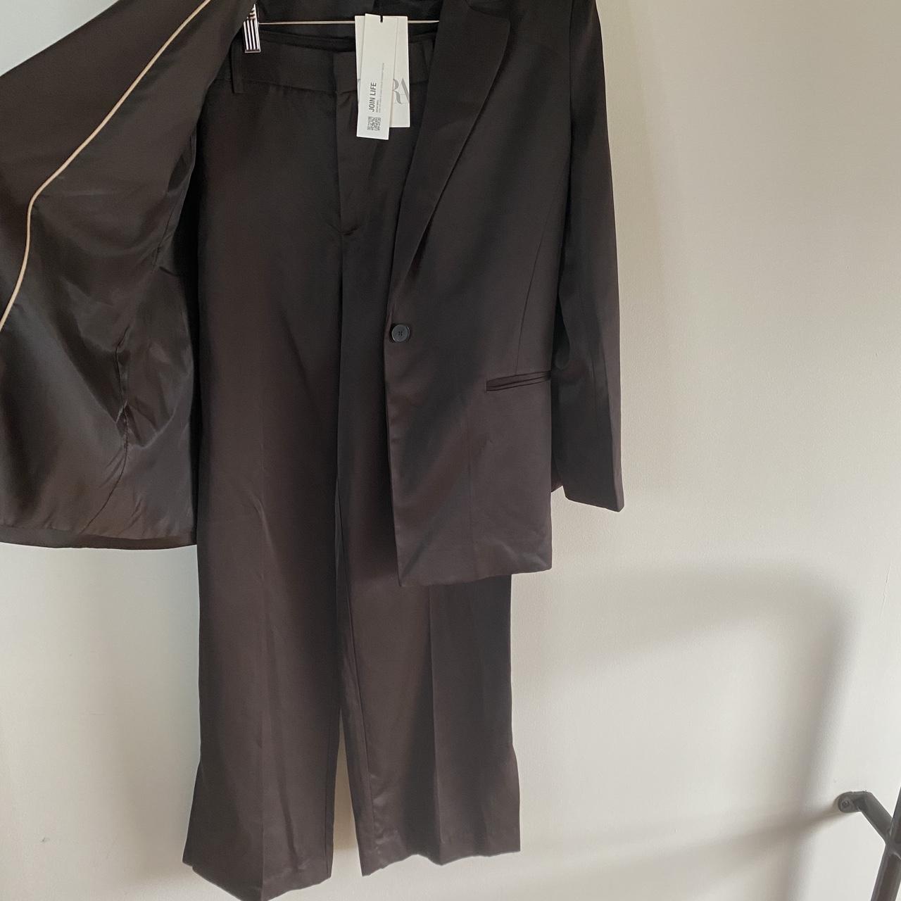 Zara Women's Brown Suit Depop