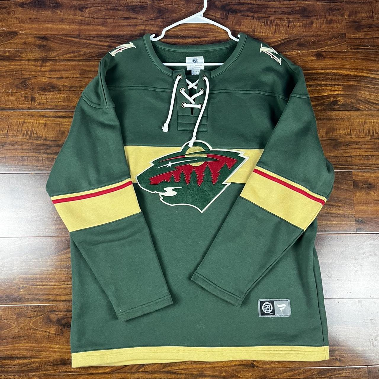 Vintage Minnesota Wild NHL apparel team jersey 3/4 - Depop