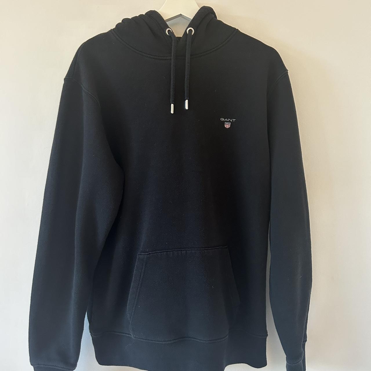 Black gant hoodie Worn a handful of times Size... - Depop