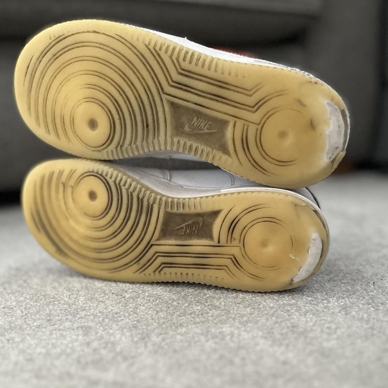 nike air force white and orange