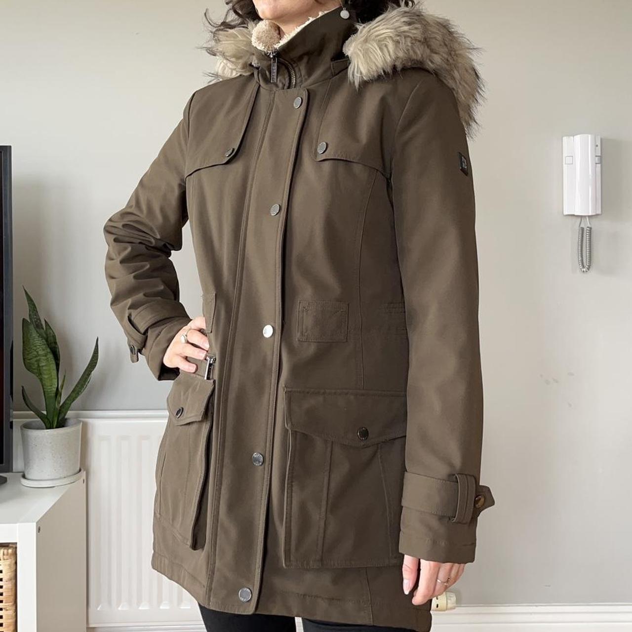 Dkny khaki outlet coat