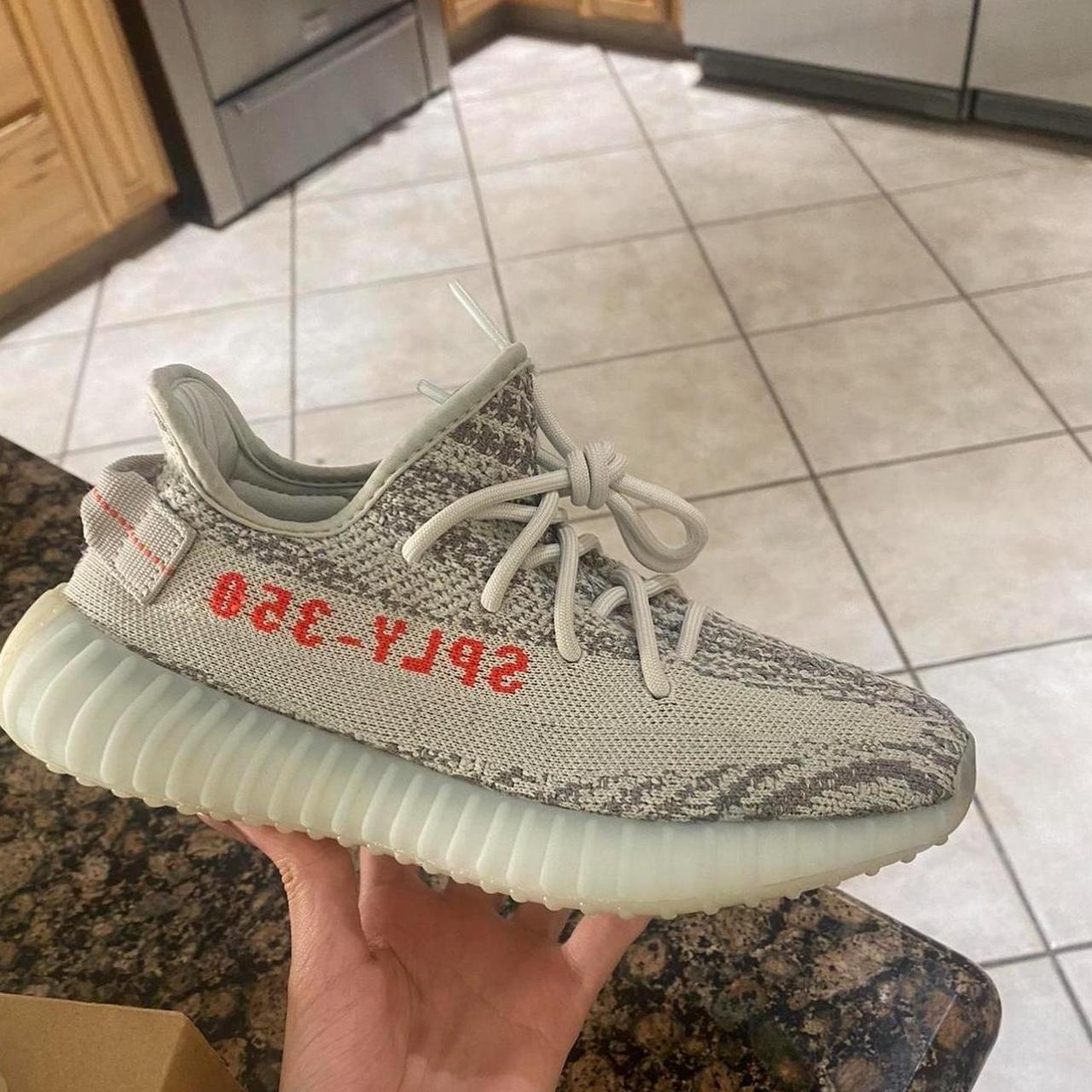 Blue tint yeezy size on sale 7