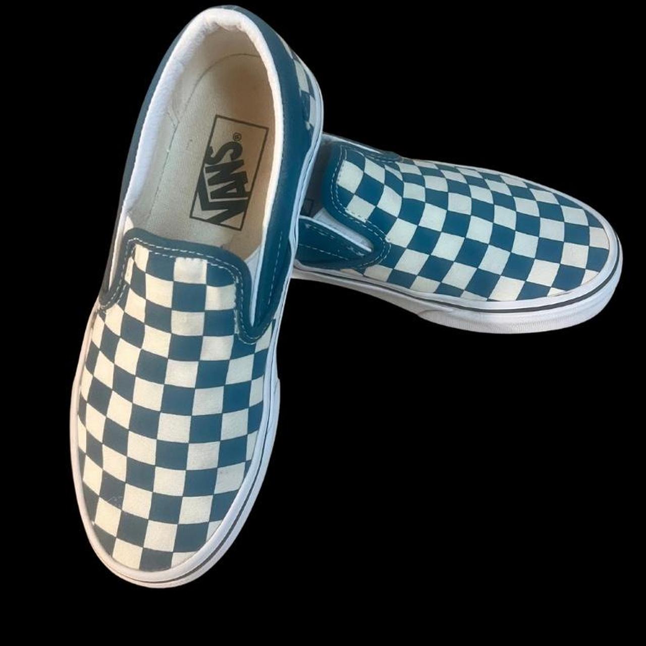 Vans Sneakers Teal Vans Checkered Vans Women's Sneakers Blue/Multi
