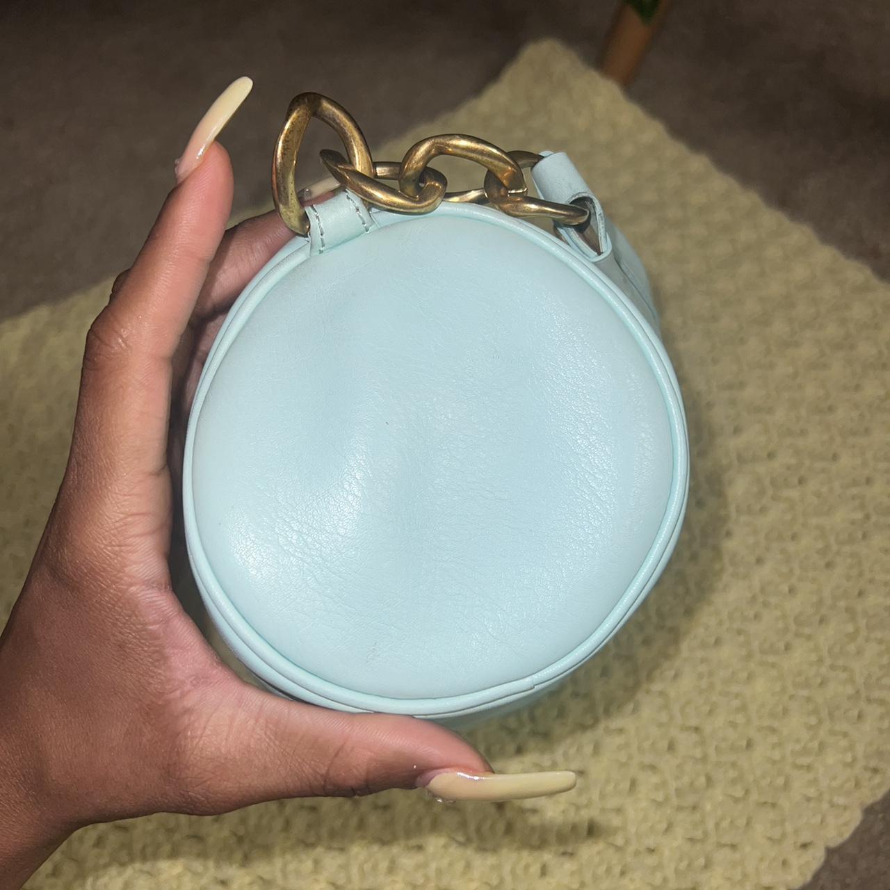 LEATHER light blue juicy couture barrel purse. Great... Depop