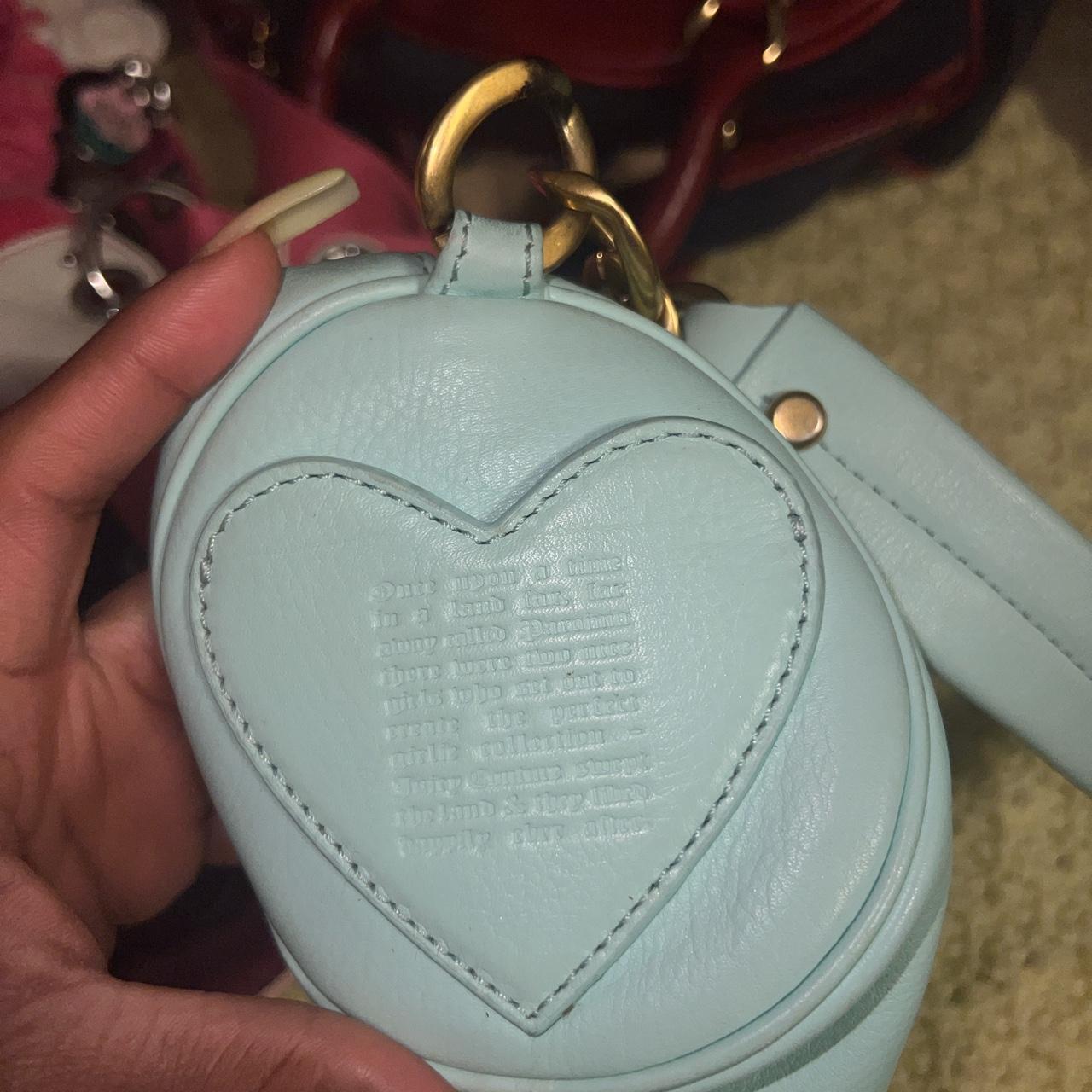 LEATHER light blue juicy couture barrel purse. Great... Depop