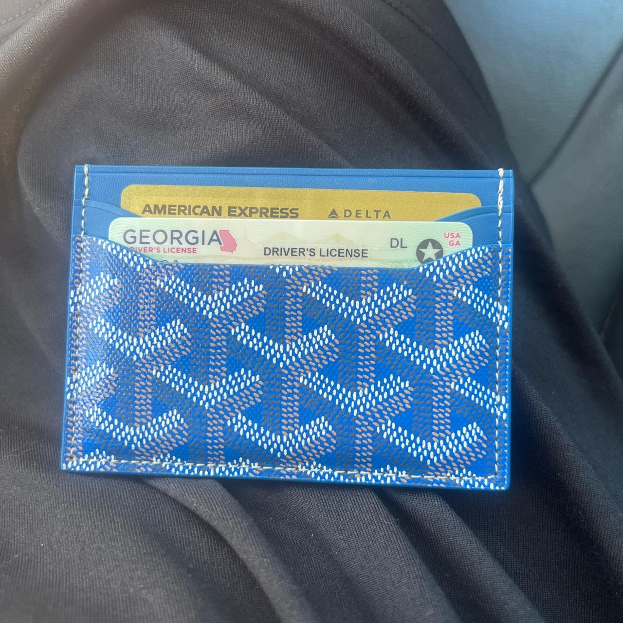 blue goyard wallet