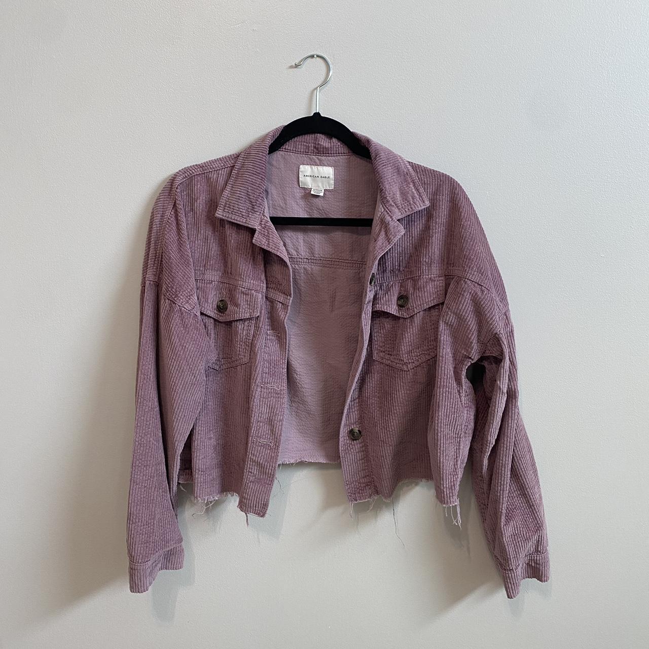 pink corduroy jacket american eagle