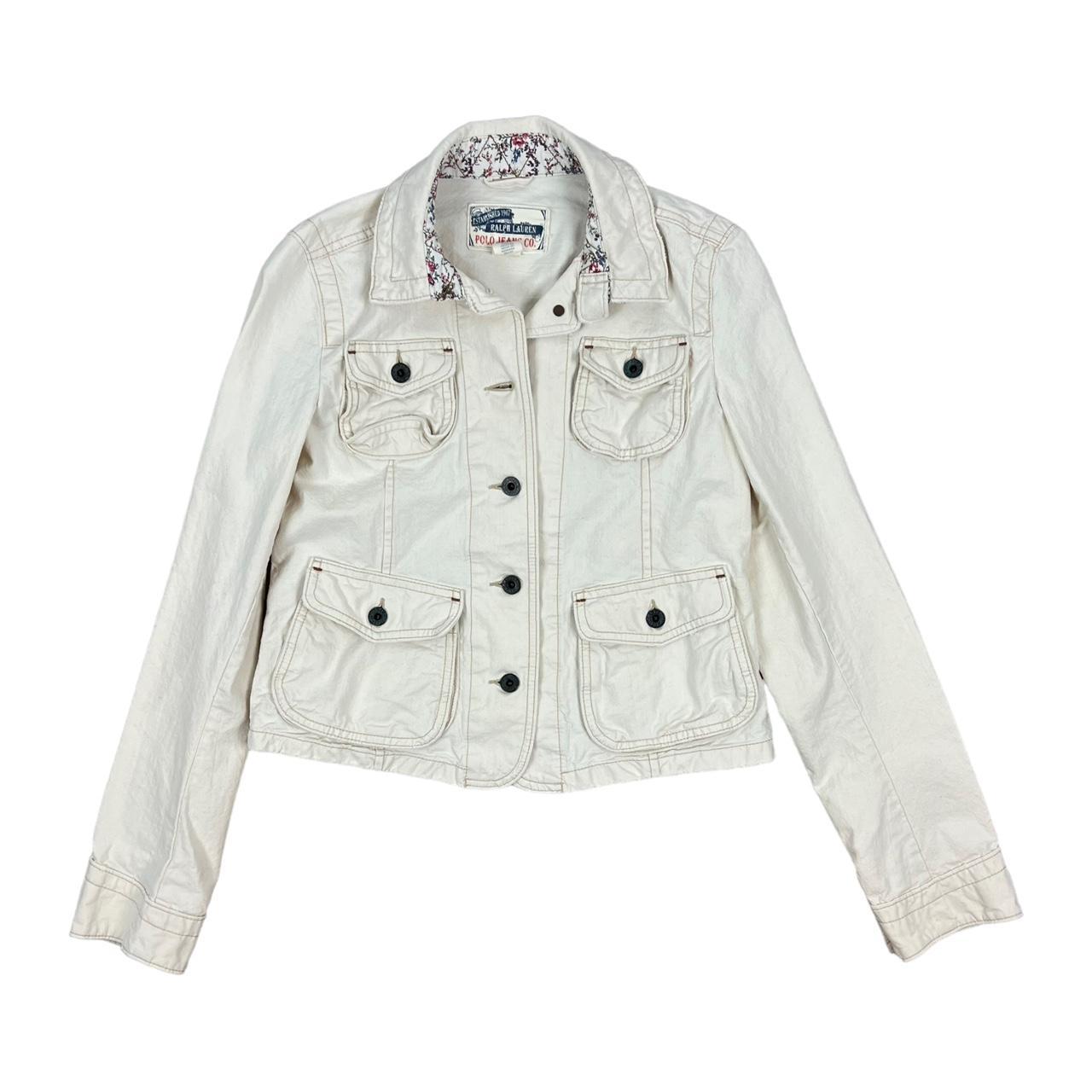 Ralph lauren white jean hot sale jacket