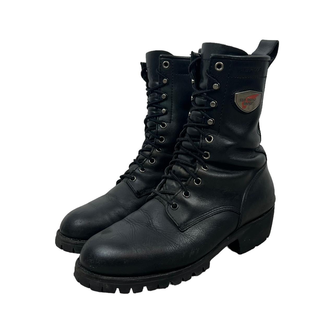 Men's Biker Boot in Red/white/black