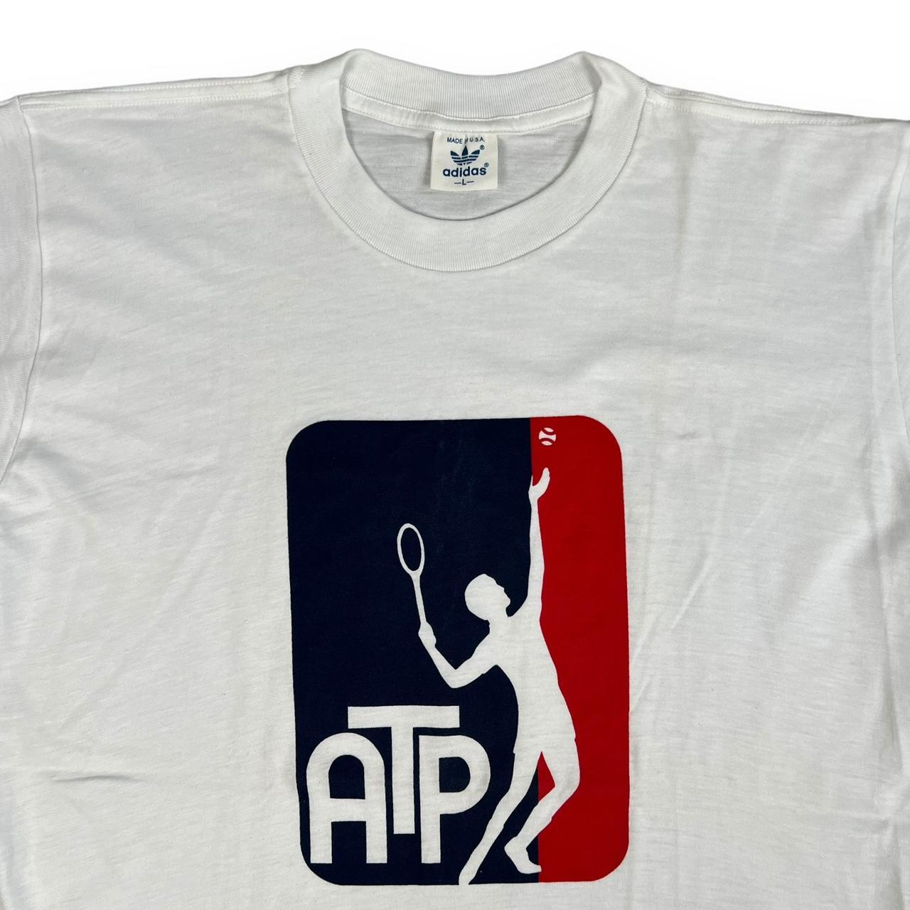 Vintage 80s Adidas Tennis Shirt Thriftway ATP Championship