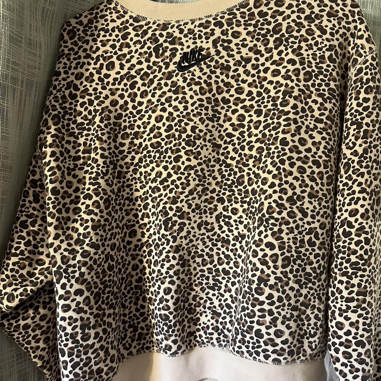 womens nike cheetah sweatshirt