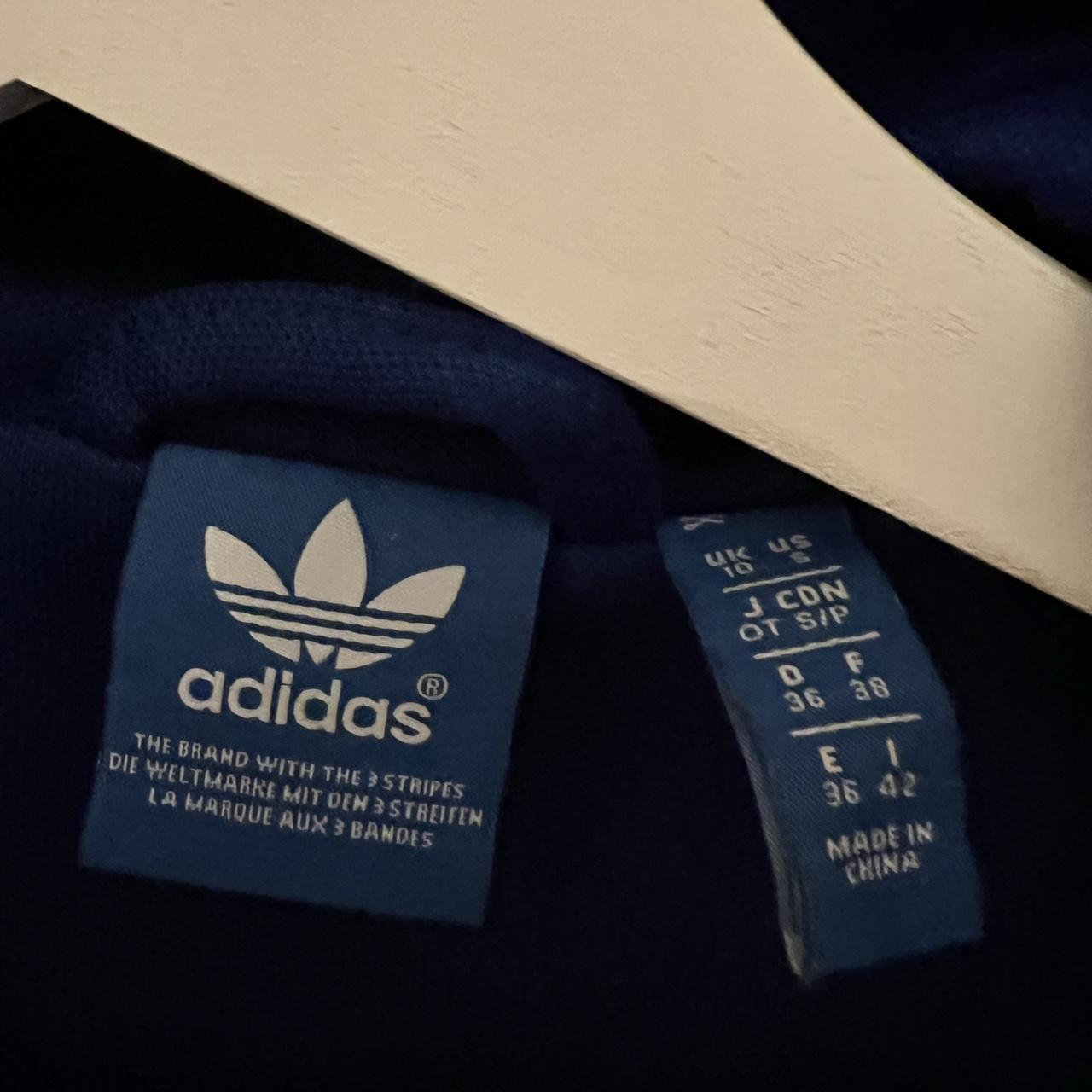 Adidas blue zip up size 10 - Depop
