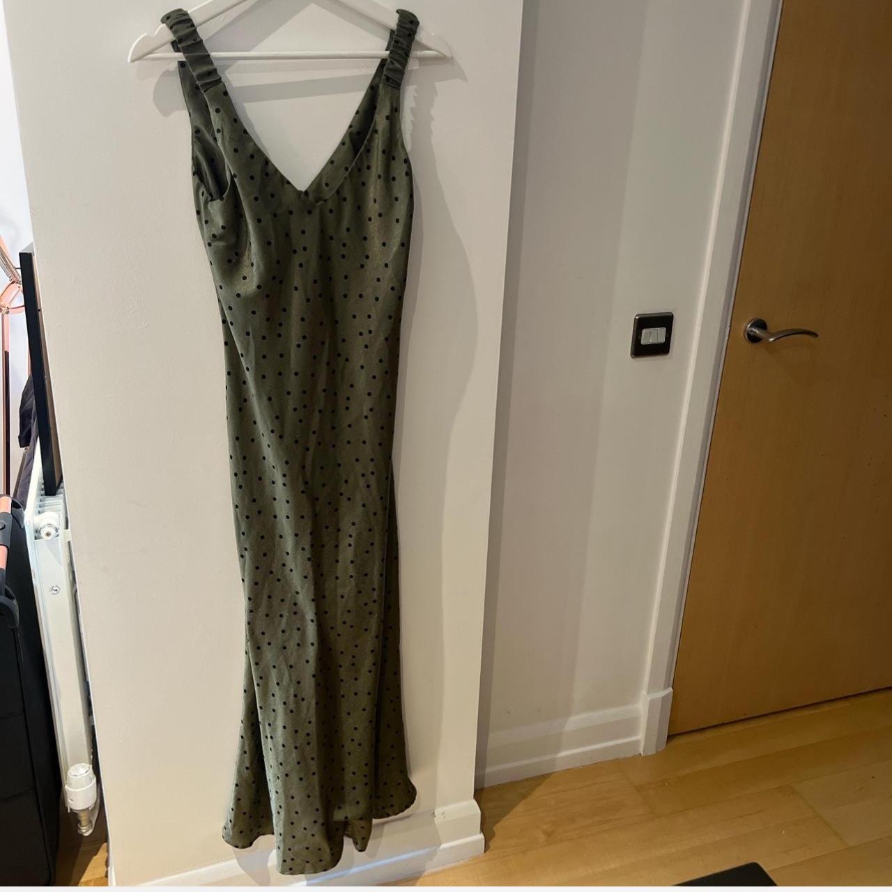 Green Polka Zara Polka Dot Dress Sizing Zara Green W/Black Polka