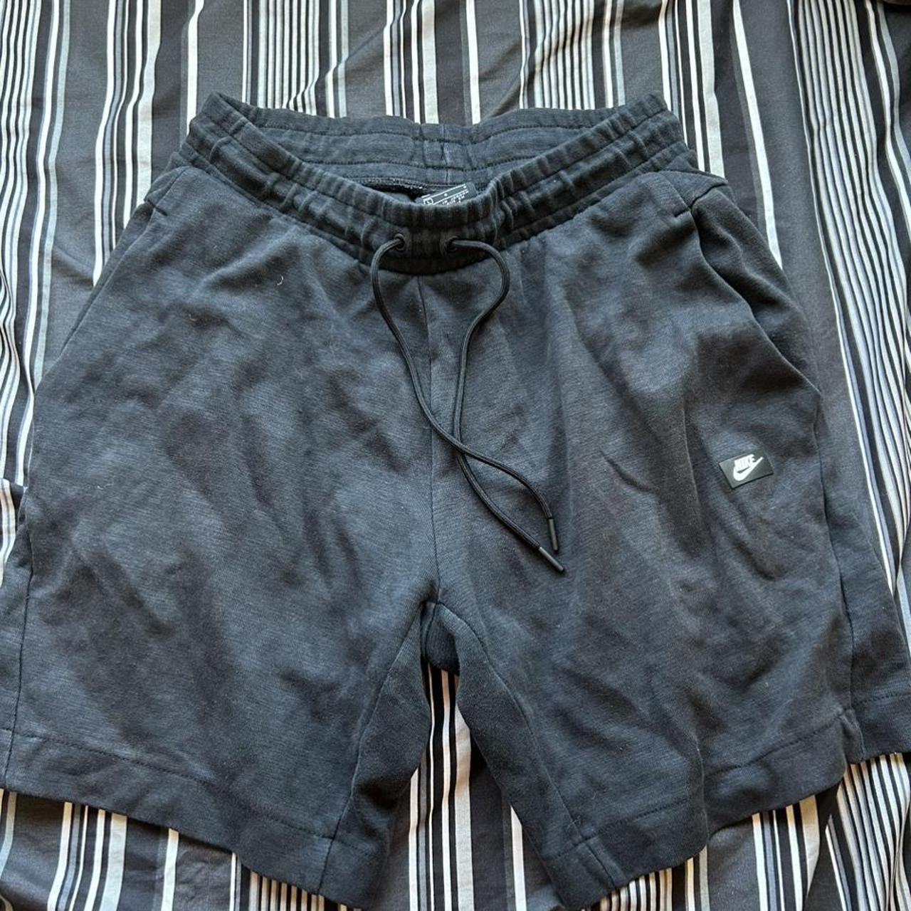 mens black nike sweat shorts