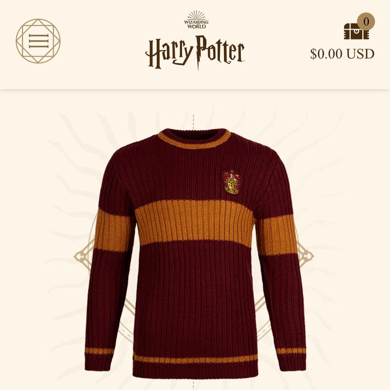 Gryffindor Quidditch Sweater Bought for $60 Depop