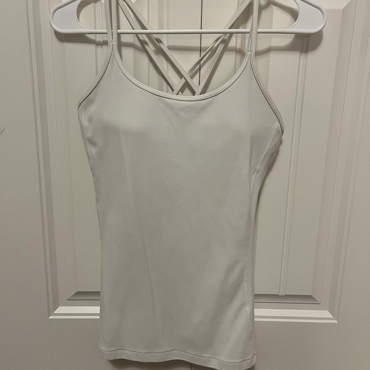 Lululemon tank top with built in bra. Size 8.