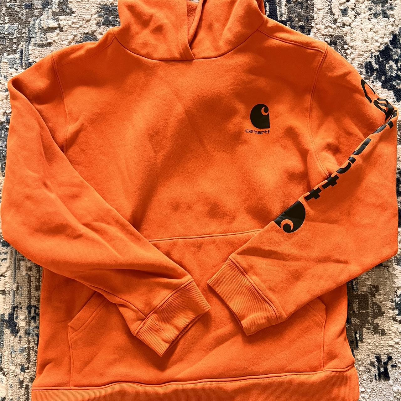 CARHARTT neon orange kids hoodie size XL in kids