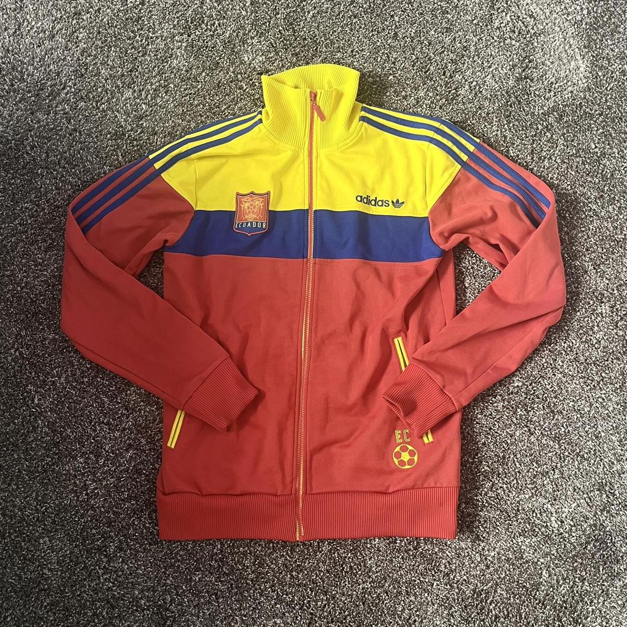 Rare Vintage Adidas Equador football jacket >size M... - Depop